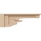 Ekena Millwork 4"W x 24"D x 8"H Thin Highland Rough Cedar Woodgrain TimberThane Corbel, Primed Tan CORUR04X24X08HLDRCPR - alternate 4